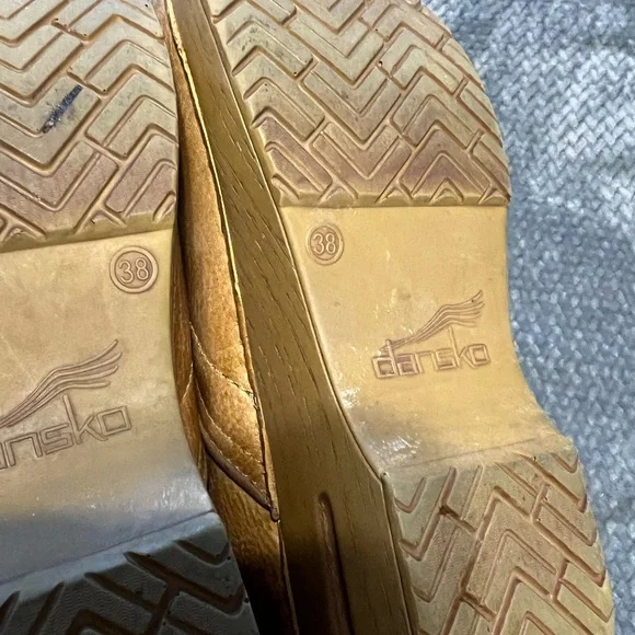 Dansko honey brown leather clogs - Picture 3 of 3